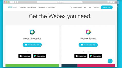 Although it does offer 'free' accounts, it is hoped that you will eventually take up their paid offerings - which seem to be more expensive than the alternative. . Download webex for mac